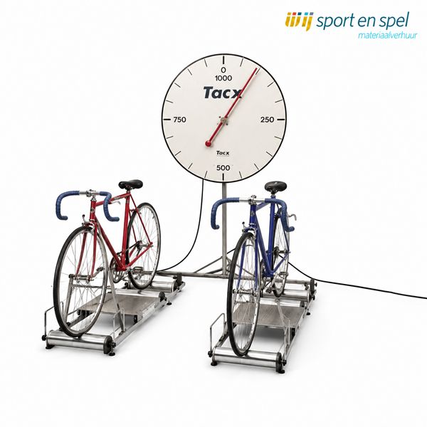 Fiets op rollerbaan